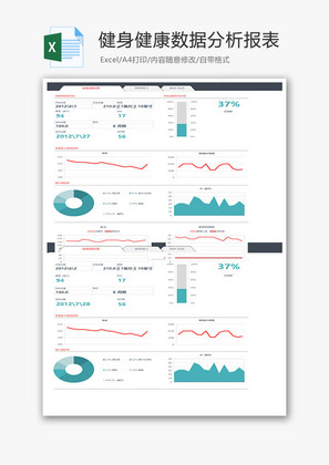 健身健康数据分析报表