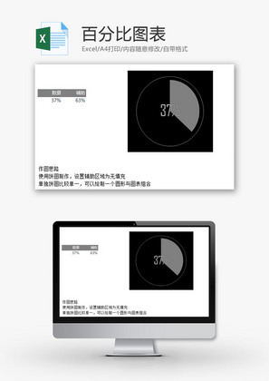 百分比图表EXCEL模板