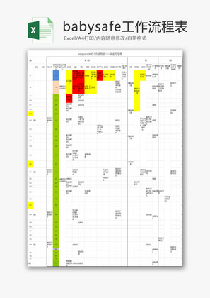 日常办公babysafeExcel模板