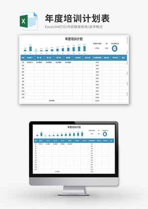 年度培训计划Execl模板