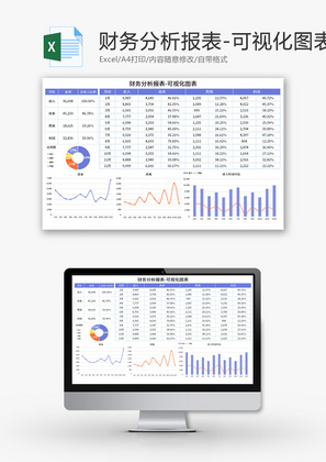 财务分析报表Excel模板