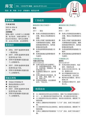 简约风格大学应届生设计师word简历模板