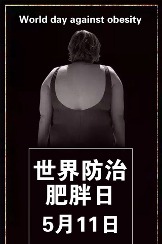 千库原创   世界防治肥胖日   海报