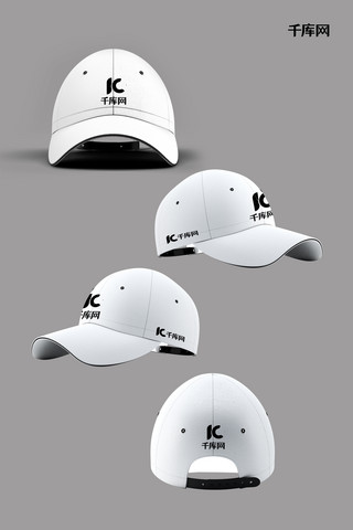 激情品牌团海报模板_LOGO样机品牌形象棒球帽样机帽子样机
