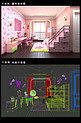 粉红色的儿童公主房效果图