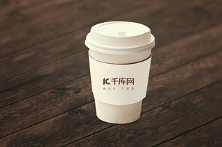 纸杯咖啡海报模板_白色咖啡塑料杯贴图样机