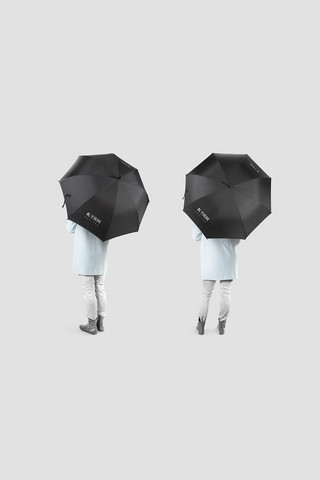 雨伞素材模板雨伞黑色大气样机