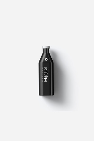 包装设计素材模板瓶子黑色创意样机