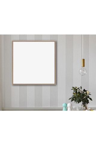 白色背景海报素材海报模板_客厅内装饰素材画框模型模板白色背景墙创意样机