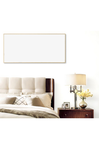 白色背景海报素材海报模板_卧室内装饰素材设计画框模型模板白色背景创意样机