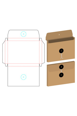 包装礼盒盒样机海报模板_资料收纳盒模板展示咖啡色简约样机