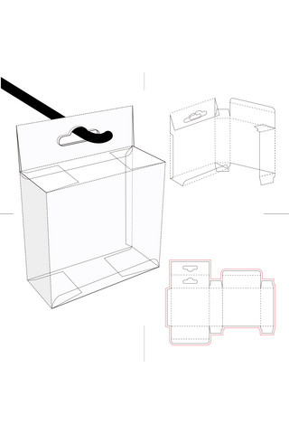 包装盒刀模图片模板展示白色简约样机