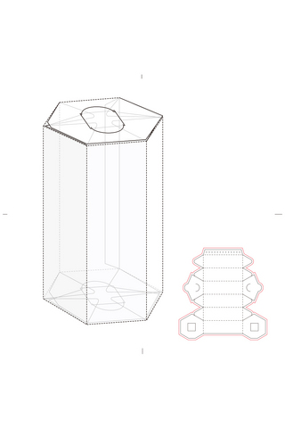 刀模包装盒设计模板展示白色简约样机