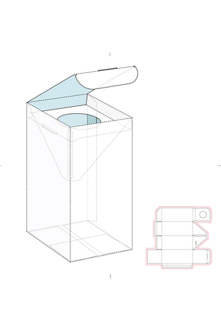 包装盒设计模板展示白色创意样机