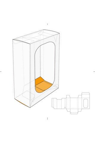 刀模设计包装盒模板展示白色创意样机