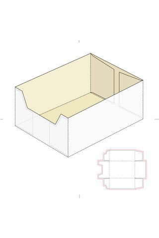 产品包装海报模板_刀模盒包装模板展示白色简约样机