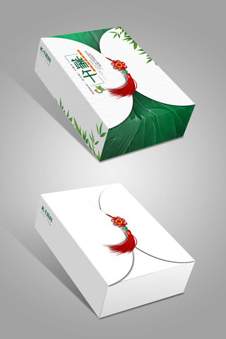 竹子海报模板_端午节粽子叶,竹子绿色,白色中国风样机