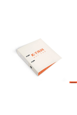 简约文件夹海报模板_办公用品文件夹设计模板展示橙色简约大气样机