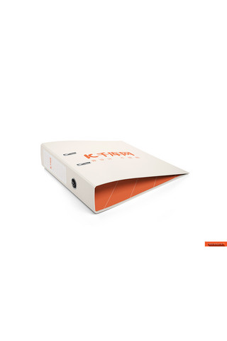 办公用品文件夹设计模板展示橙色简约样机