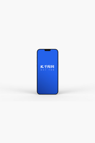 iPhone12样机12样机智能手机设计模板蓝色简约风格样机