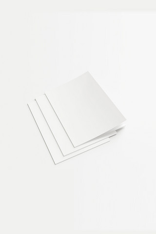 堆放高档画册设计白色创意样机