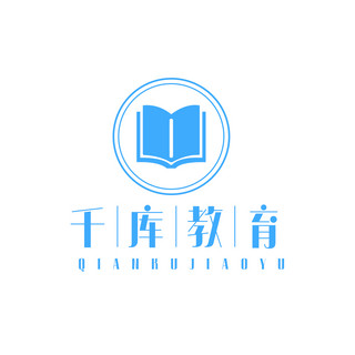 综艺字体海报模板_字体LOGO书本课本图标蓝色简约LOGO