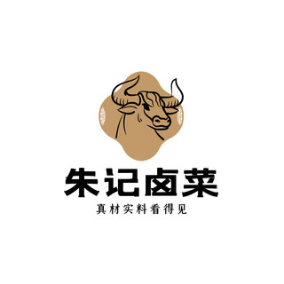 LOGO 牛棕色中式文章配图