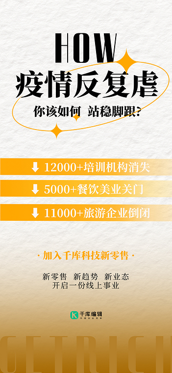 招聘企业招聘黄白商务海报