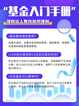 基金入门手册小红书蓝紫色简约大气通用排版