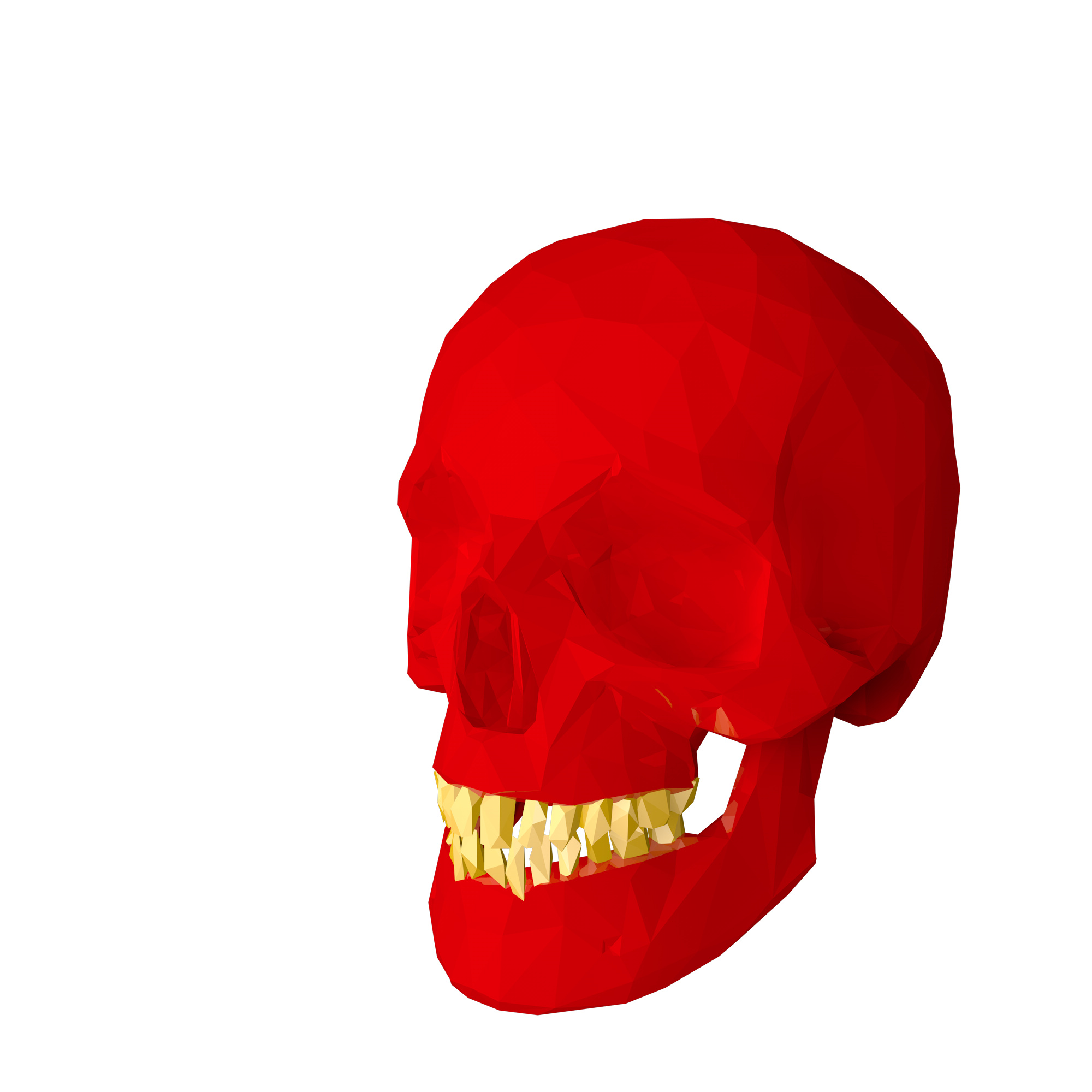 C4D骷髅头模型下载PNG图片