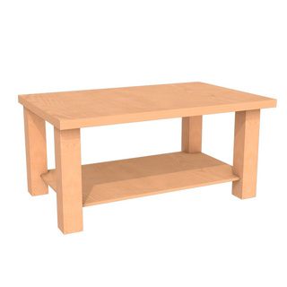 仿真长方形木质桌子