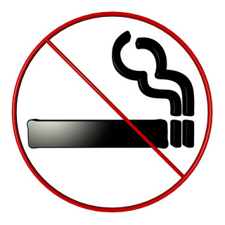 烟烟抽烟海报模板_禁止吸烟禁止警示类标识立体C4D