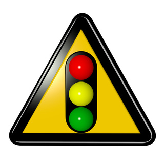 交通安全类标识红绿灯立体C4D路标