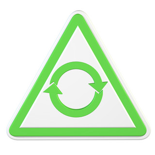 立体C4D可循环环保标志