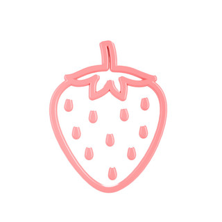 柔色立体水果类图标-草莓