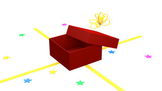 礼盒矢量海报模板_红色的礼盒矢量图