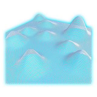 抽象蓝色线条海报模板_网格科技感抽象地面线条矢量元素