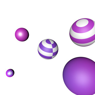 飞舞微风png素材海报模板_飞舞紫色圆球