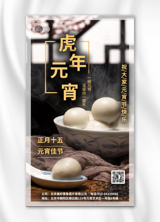 中国传统年画素材海报模板_元宵节海报
