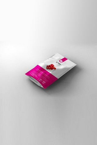 个性模版海报模板_零食包装袋白色个性大气样机