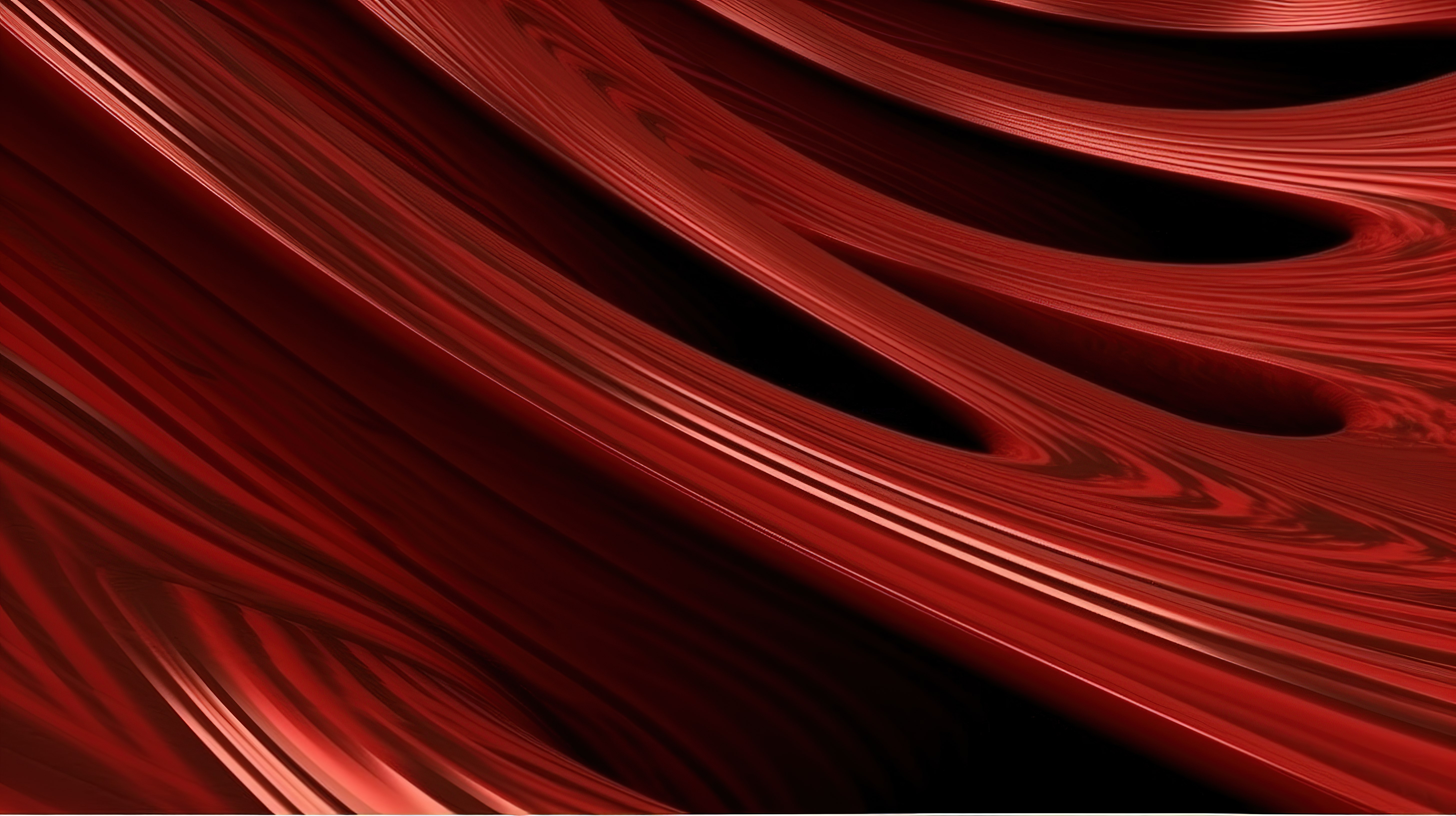 以 3d 呈现的高品质弯曲红色木材纹理图片