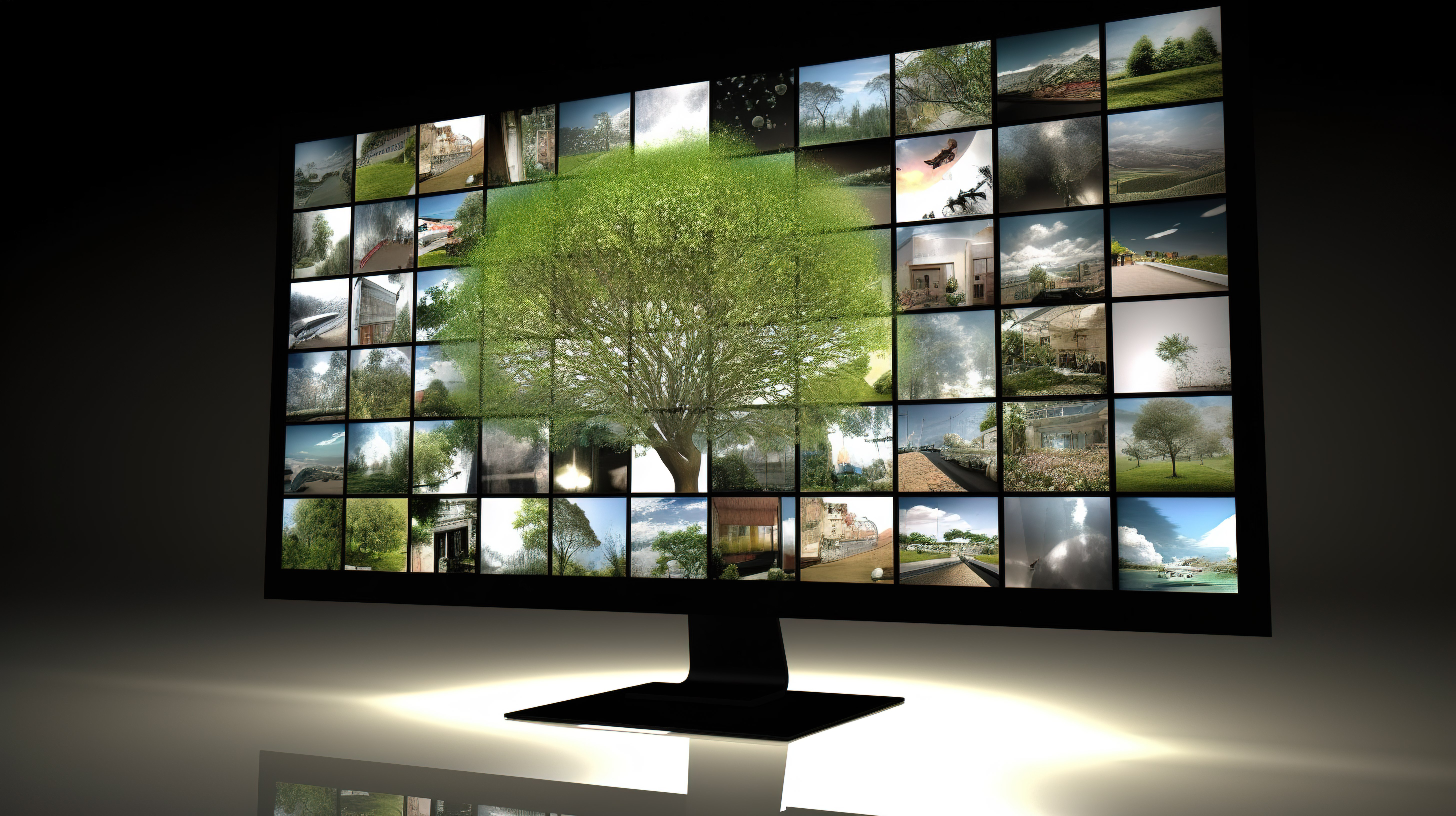 以旅游树木的 3D 计算机屏幕图标和图片为背景，体验精彩的户外活动图片