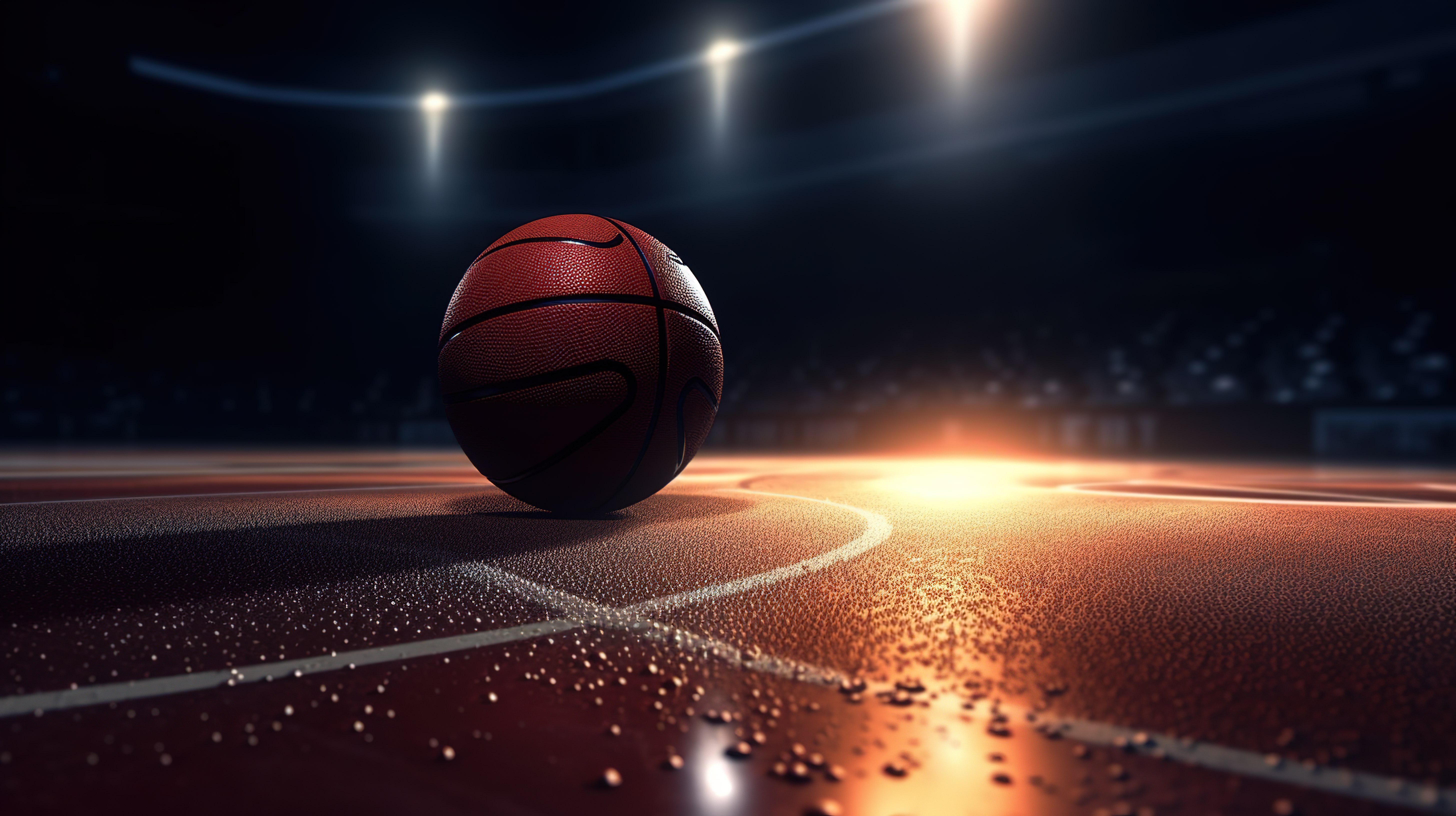 夏季青少年篮球 3d 渲染背景图片