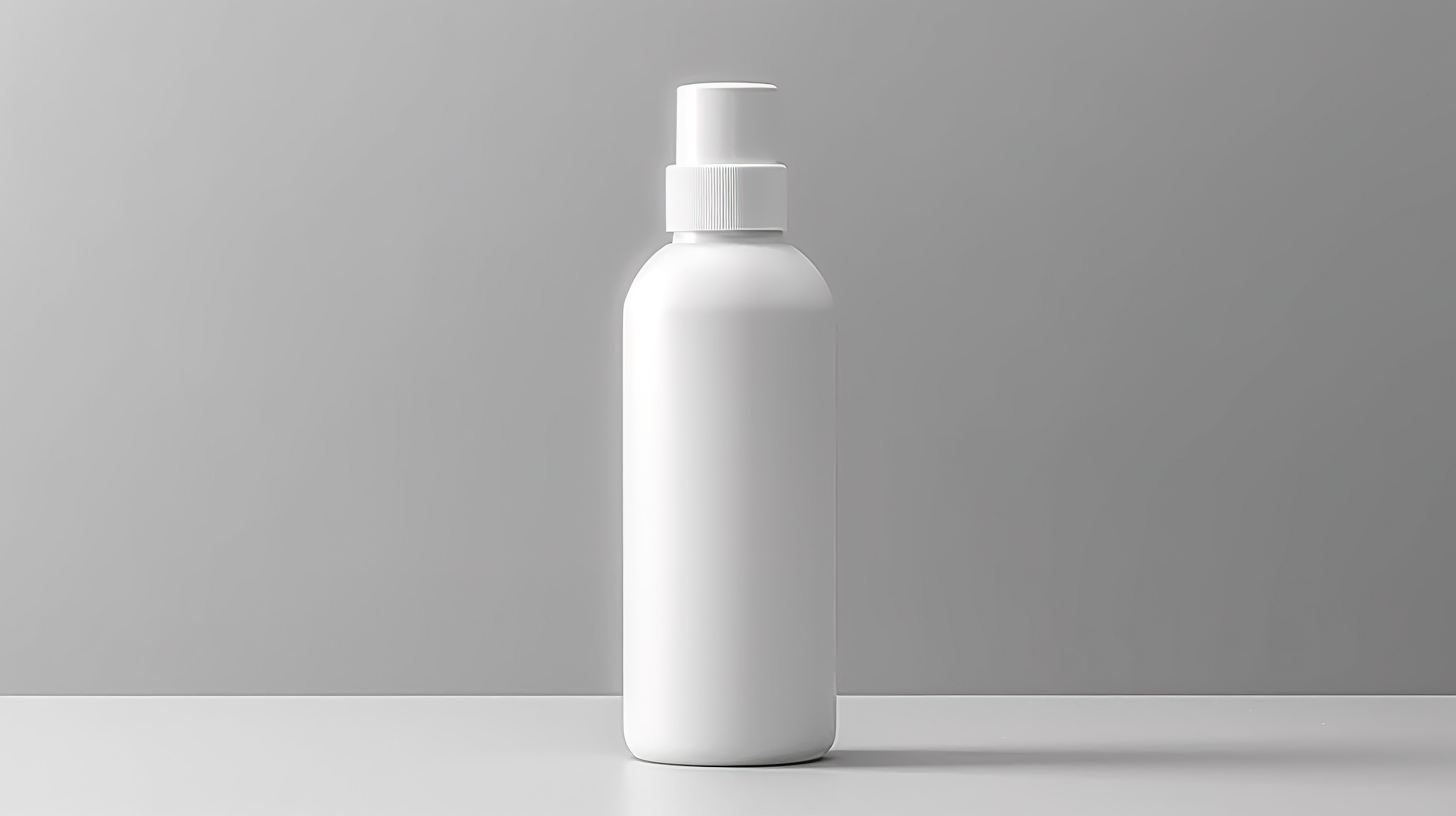 用于品牌模型的白色化妆品护肤瓶的 3D 渲染图片