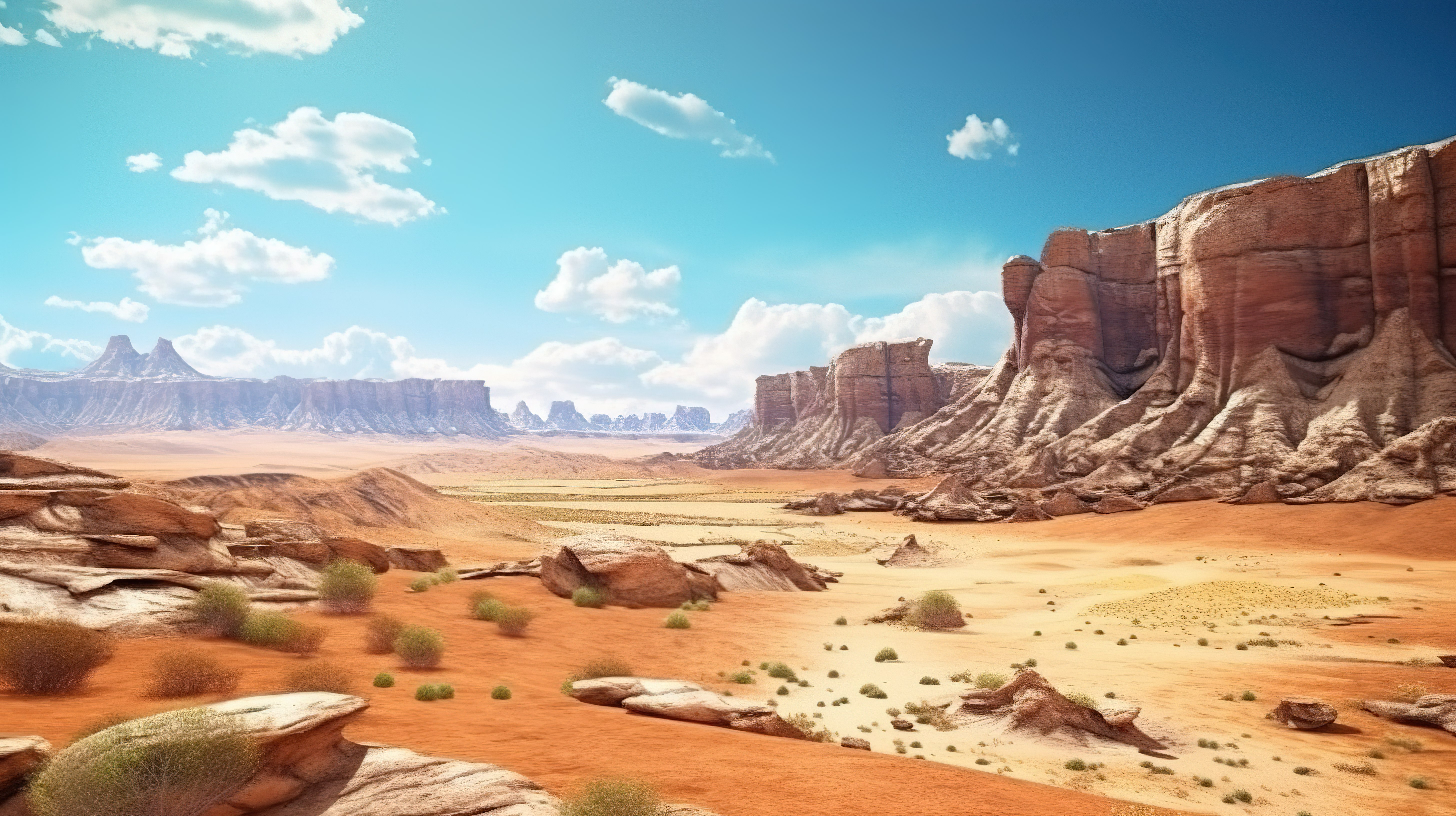 犹他州的石漠 3D 渲染中的西部景观图片