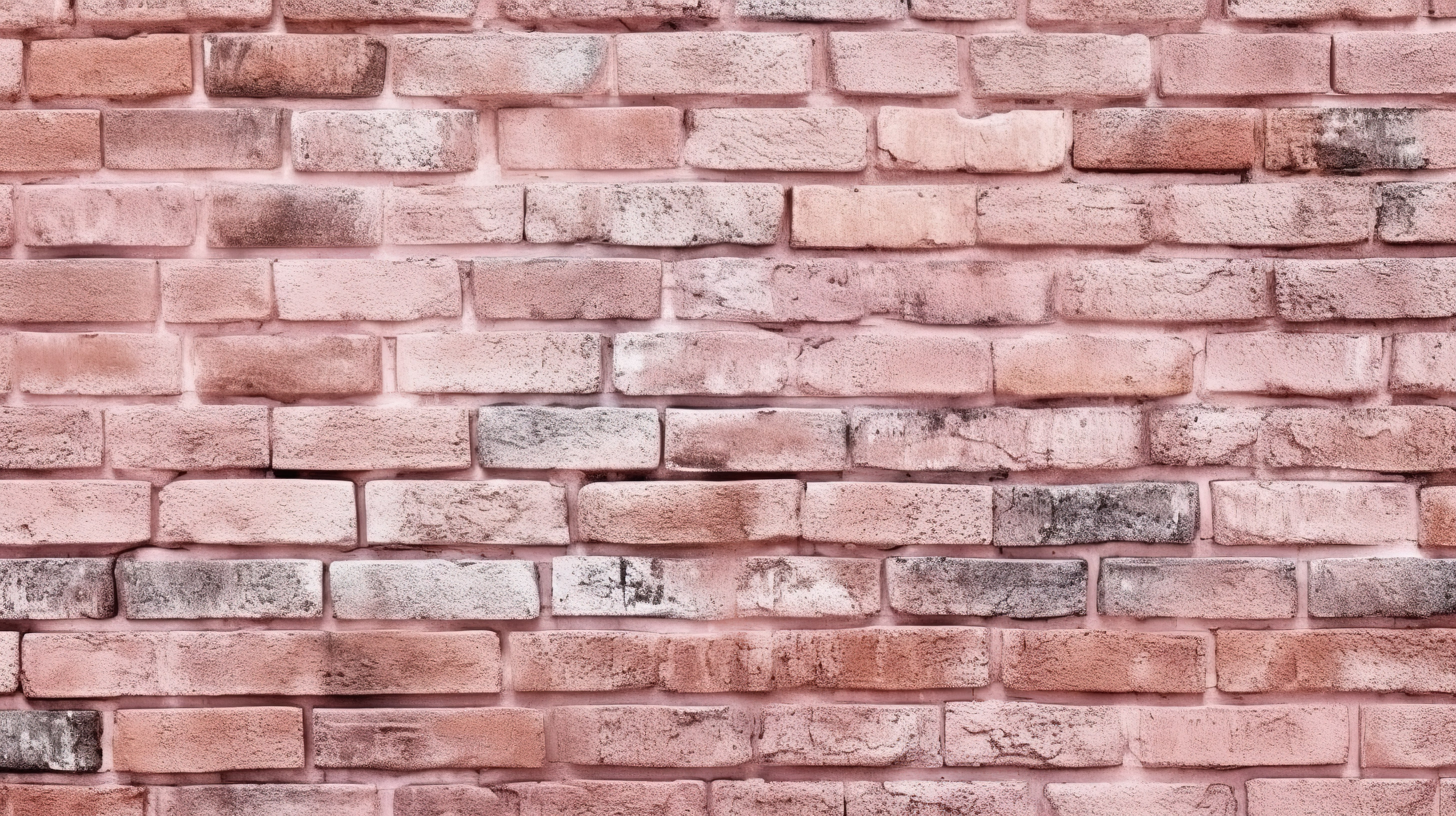 3D 艺术品中陈旧粉红色砖墙的无缝背景纹理图片