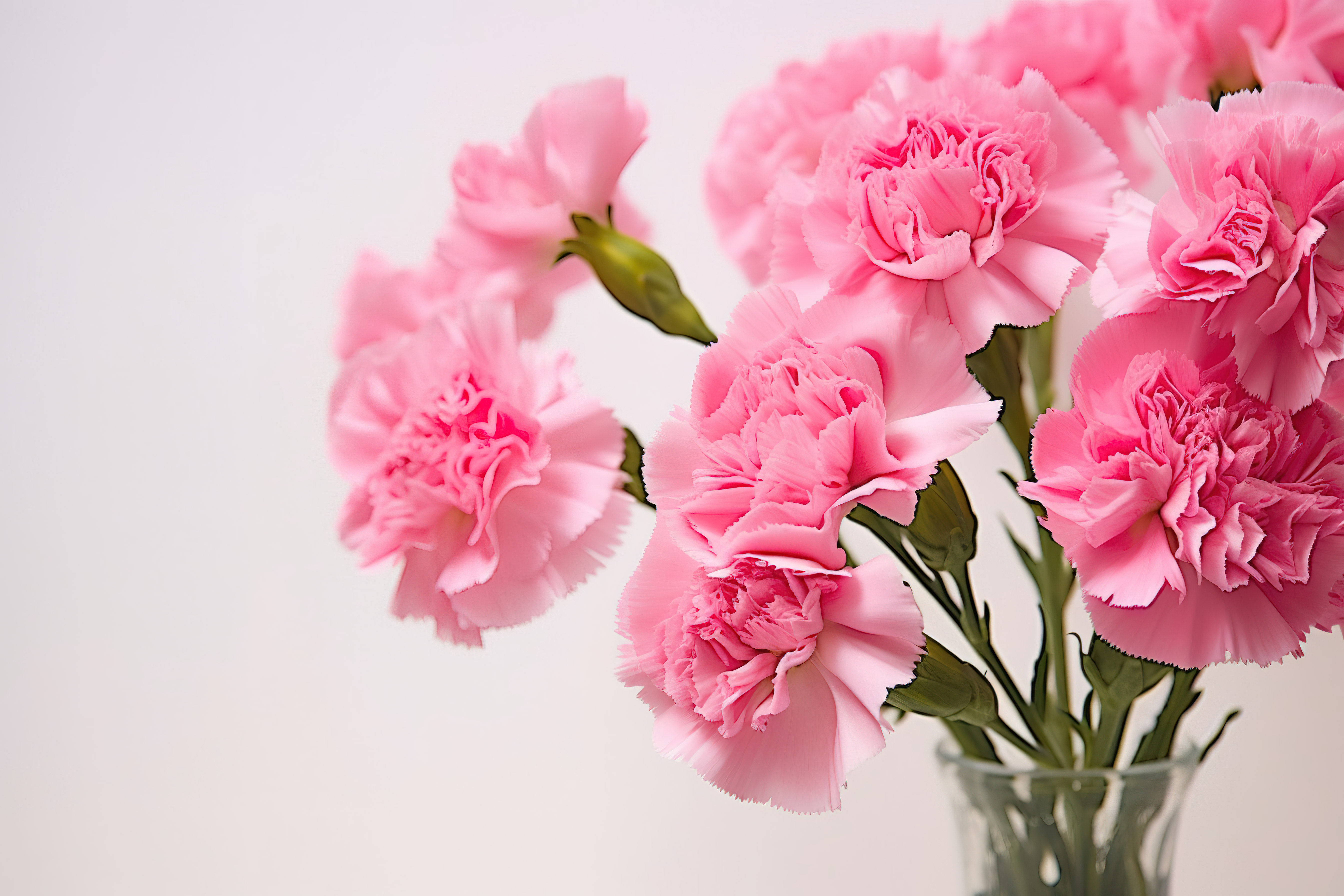 一种粉红色康乃馨的花图片
