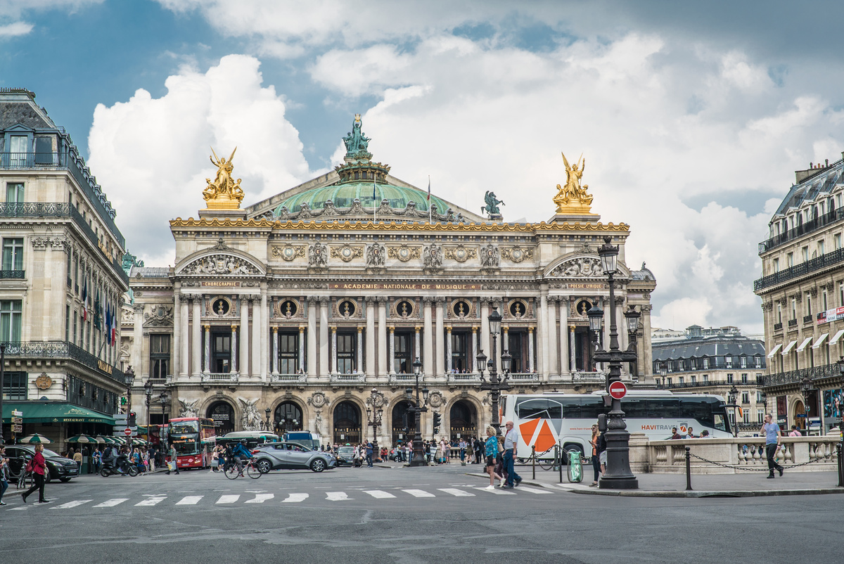 雄伟的巴黎歌剧院摄影图图片