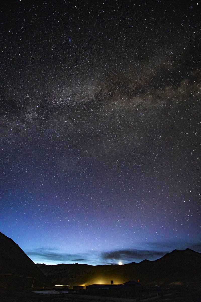 夜空星空摄影图图片