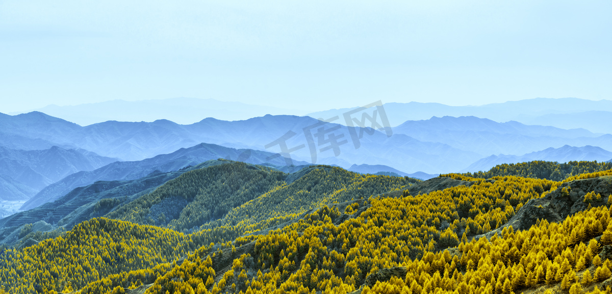 内蒙古二龙什台国家森林公园秋季景观摄影图图片